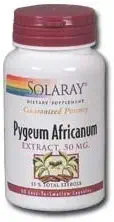 Solaray - Pygeum Africanum (Extrakt), 50 mg, 60 Kapseln