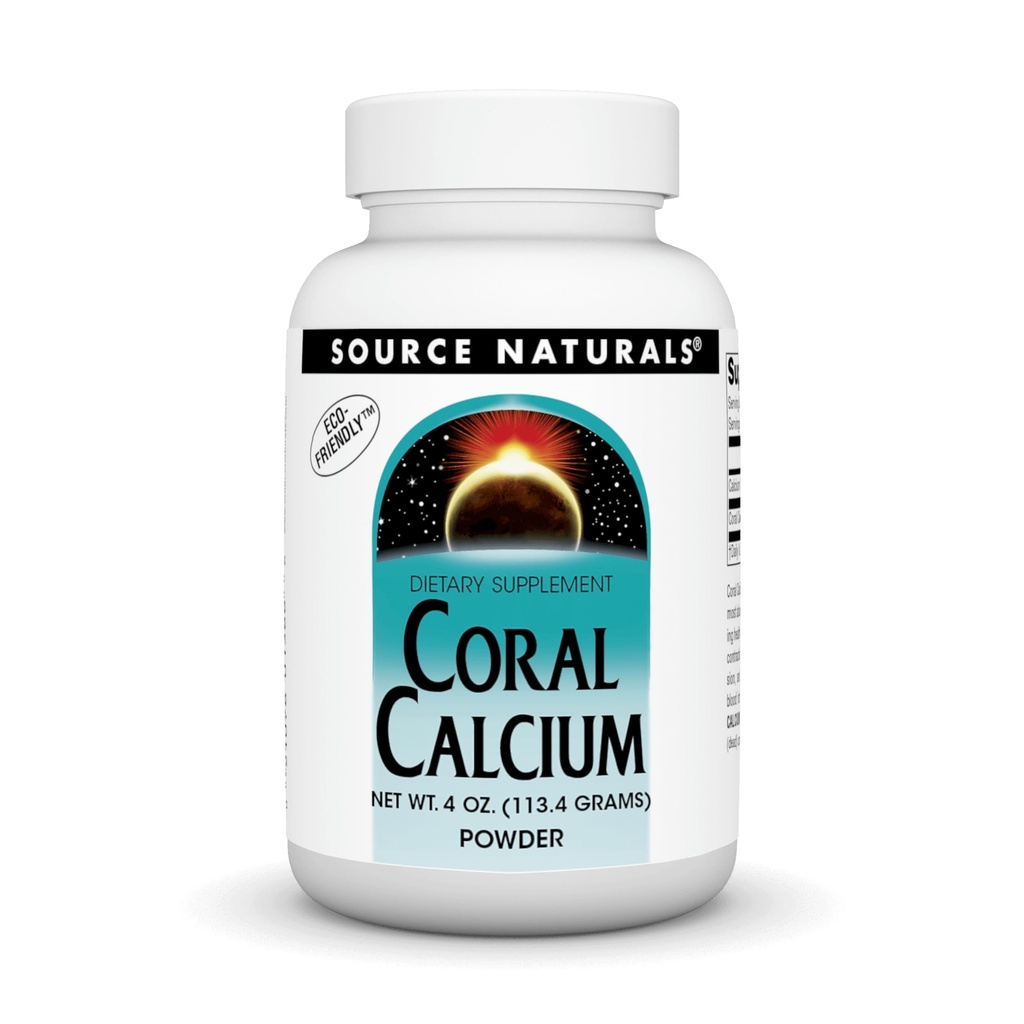 Source Naturelle Coral Poudre de calcium, 4 Once