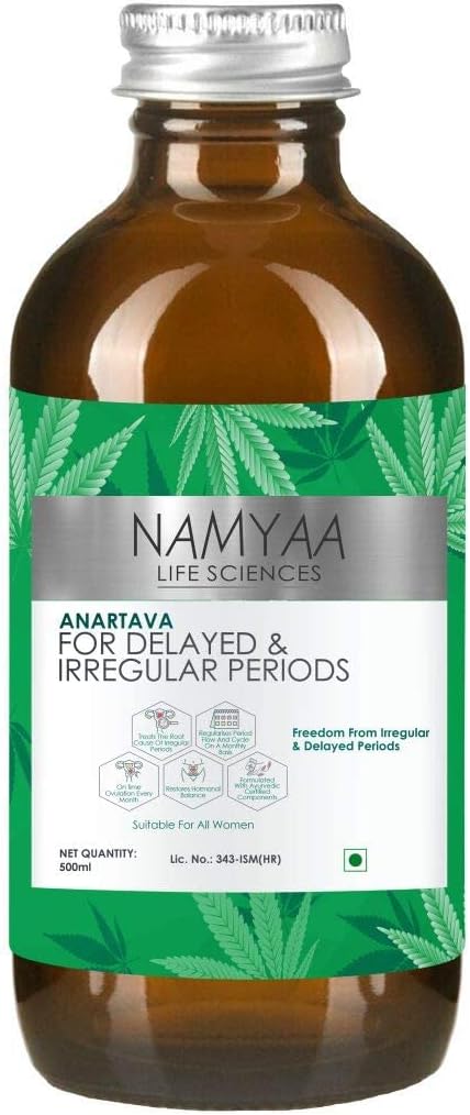 AZAZ Namyaa Anartava - pour périodes retardées et irrégulières ml, blanc, 500 Millilitres