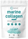 Micro Ingredienti Marine Collagen Peptides Polvere, 1 lb | Tipo I Marine Collagen + Proteina Naturale | Pesce selvatico Fonte | Pescatarian, Non OGM