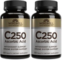 Mulino a vento VIT C TABS 250 MG WMILL 100 (Pacchetto di 2)