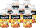 Airborne 750mg Vitamine C Supplément de soutien immunitaire Gommies pour adultes, saveur orange zeste, mélange sans gluten avec des antioxydants puissants Vitamines A C & E, 63 Gommies (8 Pack)