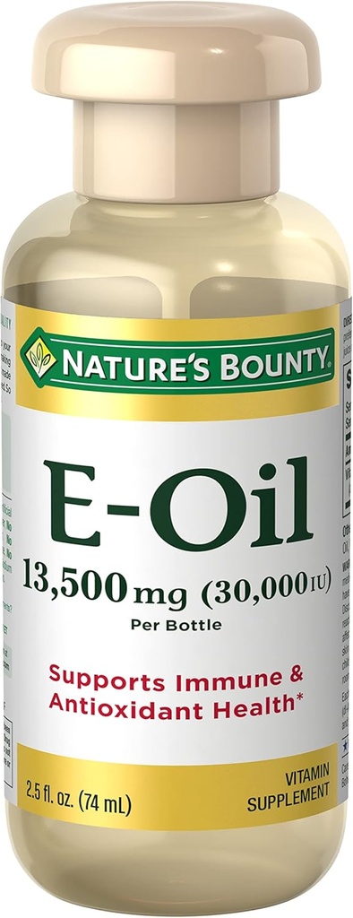 Natur Bounty Vitamin E Öl, unterstützt Immun & Antioxidans, 30.000 IU Vitamin E, topisch oder oral, 2,5 Oz