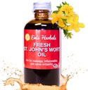 Em's Herbals Fresh St. John’s Wort Oil - Wild Harvested in USA, Natürliche Lösung für Nerve Discomfort, Hauteruptions, Wound Care, Scar und Stretch Marks - Haut, Gesicht, Körper, Haar, Massageöl (4 Oz)