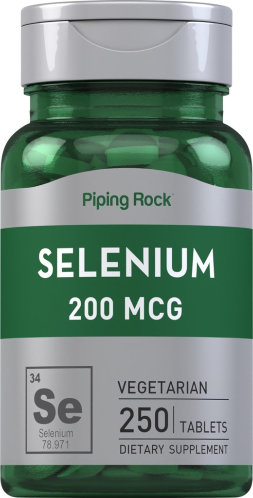 Piping Rock Selenium 200mcg Tablets | 250 Count