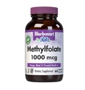 BlueBonnet Nutrition Méthylfolate 1000 mcg, pour l'énergie, l'humeur et la santé prénatale*, non OGM, végétalien, kosher certifié, sans gluten, 60 capsules végétales, 60 portions