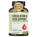 Meilleurs suppléments de circulation sanguine et le flux de soutien de la veine, la circulation des jambes, la santé cardiaque, et les veines varices.avec le balai de boucher, et Diosmin. Aide à réduire le gonflement et le malaise dans les jambes.90 Caps.