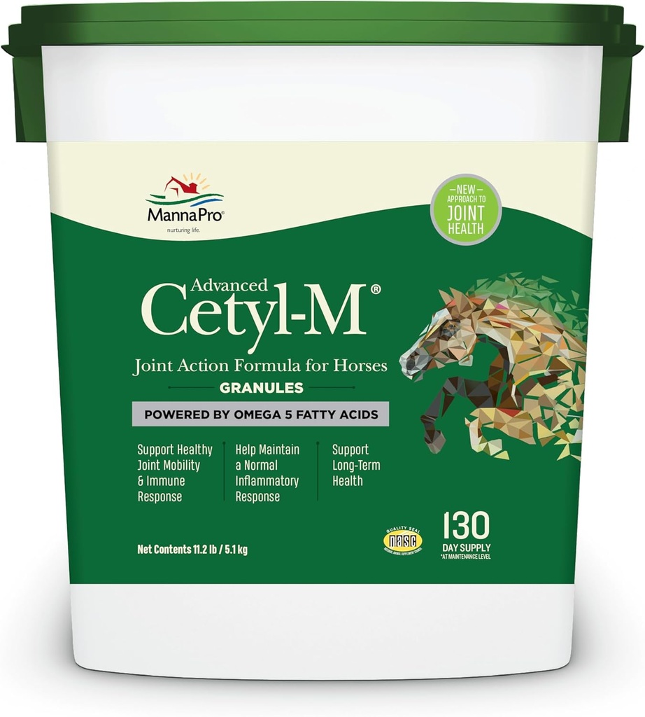 Manna Pro Cetyl-M Joint Supplement für Pferde - Powered by Omega 5 Fettsäuren - 11.2 lb