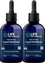 Estensione della vita Melatonina liquida ad azione rapida (Citrus-Vanilla), 2 once fluide (Pack of 2)