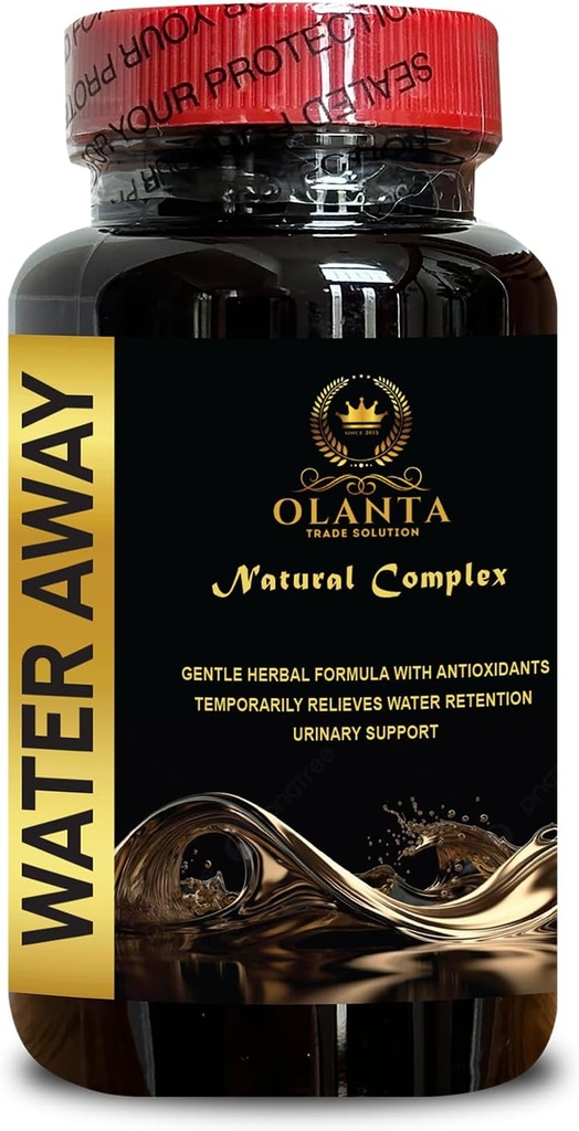 WATER AWAY - diuretische Pillen für Wasserretention, Wasserergänzung, Wasser Diätpillen, Kräuterdiuretika für Wasserretention, Wasserpillen Vitamine - 1 Flasche