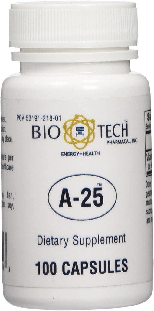 A-25 Vitamin A Palmitate Nahrungsergänzungsmittel für Vision Immune Zellwachstum Knochenstoffwechsel - 100 Kapseln