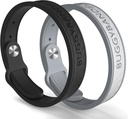 Moskito Repellent Armbänder, 2 Pack Silikon Moskito Repellent Bands mit DEET Freie, natürliche und wasserdichte Bug-Armbänder für Kinder und Erwachsene, Outdoor Traveling Protection (Black&Grey)