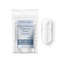 PureCaps USA - Empty Vegetariano Vegan Pillole Capsule Dimensioni 0| 1,000 Pills Joined| Clear| Non-GMO Certified| SLS, Gluten, Preservative Free
