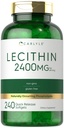 Carlyle Lécithine Supplement: 2400mg: 240 Capsules de softgel avec Phospholipide naturellement actif