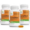 Terry Natürlich CuraMed 750 mg - Antioxidans Ergänzung für Gehirn & Herz Gesundheit - Ergänzung mit hochkarätigem Curcumin Complex - Kidney, Liver & Immune Health Support - 120 Softgels (Pack von 3)