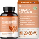 Bio Kurkuma Curcumin mit schwarzem Pfeffer & BCM-95 - für entzündliche Unterstützung, Gehirn & Immun Gesundheit - 60 Vegan Kurkuma Kapseln, 1000mg pro Serviere - Kräuter Curcumin Ergänzungen