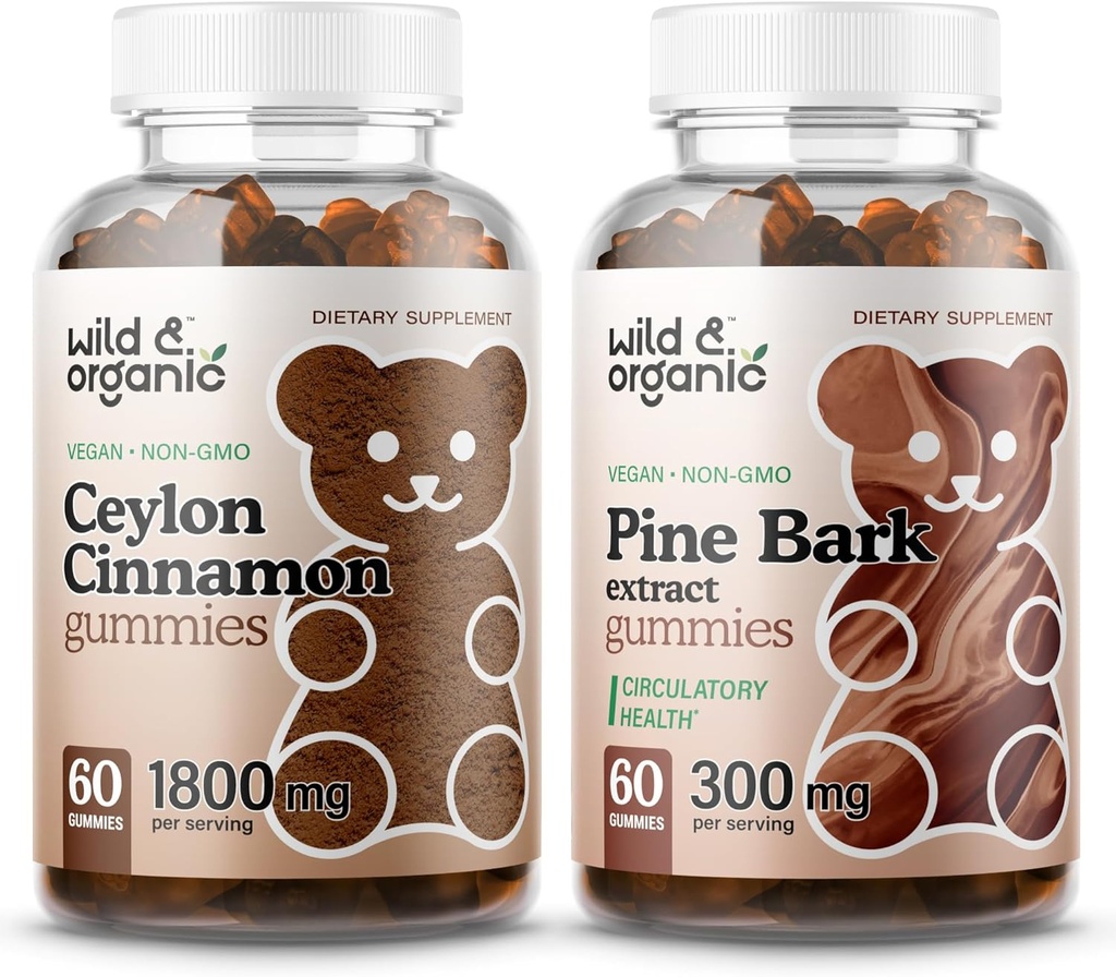 Gummie di cannella di Ceylon e piante selvatiche e gommoni