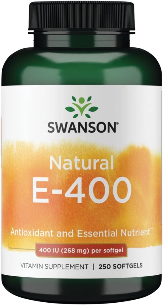 Swanson Vitamine naturelle E 400 Iu (268 Milligrammes) 250 gels