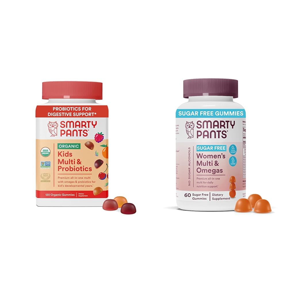 SmartyPants Enfants Multivitamine Gummies 120 Compte et femmes Multivitamine Gummies 60 Compte Bundle