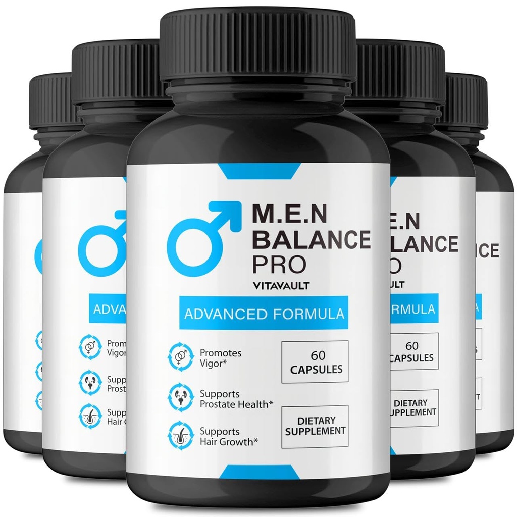 M.E.N Balance Pro Capsules - Offizielle Men Balance Pro Pillen zu unterstützen Prostate Heath, All Natural Formula for Energy Levels & Overall Well-Being, Premium M.E.N Balance Pro Bewertungen (5 Pack)