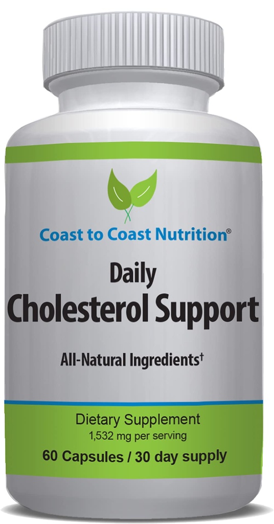 Integratore di supporto del colesterolo - Supporta le prestazioni cardiovascolari e artistiche, Target Bad LDL Levels & Plaque Calcium Buld-Up - Promuovere la Circolazione & Blood Flow - 60 Capsule