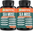 BEBEFEN (2 pacchetti) 15050mg Sea Moss Capsule con Ashwagandha, Fenugreek, Bladderwrack e altro ancora - Immune System & Body Management