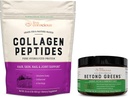 Collagen Peptide & Beyond Greens | Haar, Haut, Nagel und Gelenkunterstützung + Immune Boost, Detox, & Energie