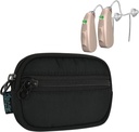 Beautyflier Hearing Aid Pouch, Custodia per apparecchi acustici Tasca Dimensioni, Amplificatore acustico Carrying Storage Bag, Accessori per impianti cocleari, Portafoglio per apparecchi acustici Mini (solo cassa)