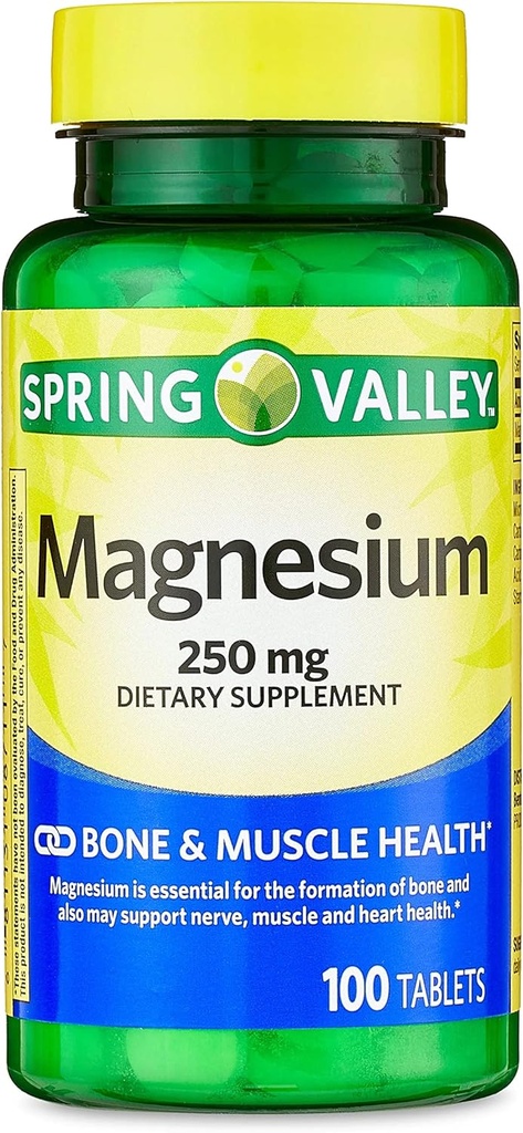 Jogi Magnesium Tabletten Nahrungsergänzungsmittel, 250 mg, Vegetarische Formel100 Count