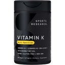 Recherche sportive Vitamine K Multi-Spectrum - Trois types de Vitamine K: K1, K2 MK-4 et K2 MK-7 - Végétalien Friendly, Plantgel Capsule - 60 softgels