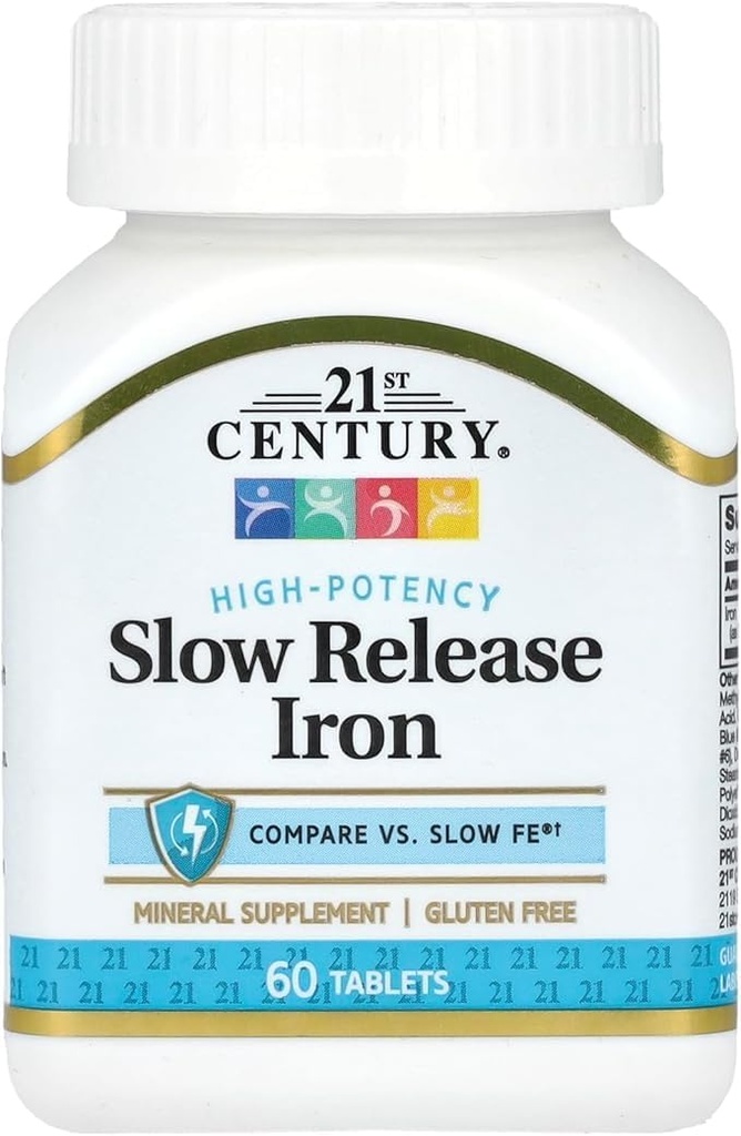 21st Century Slow Release Eisen Tabletten 60 ea