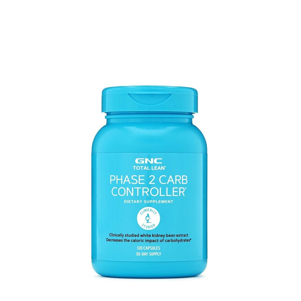 GNC Total Lean Phase 2 Carb Controller, reduziert Calorie Impact von Kohlenhydraten, 120 Kapseln