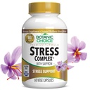 Botanische Wahl Stress Complex Kapseln - Mood & Memory-Unterstützung mit Safran, Ashwagandha, Rhodiola - Glutenfrei, 60 Kapseln