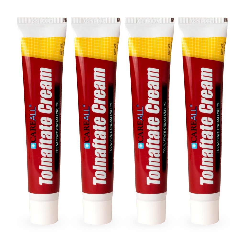 CareAll Tolnaftate Creme USP 1%, 1,0 Unzen Tube (4 Pack), Effektive Antifungal Behandlung und Itch Relief für Sportler Fuß, Jock Itch, Ringworm, Vergleichen Sie zu führende Marke