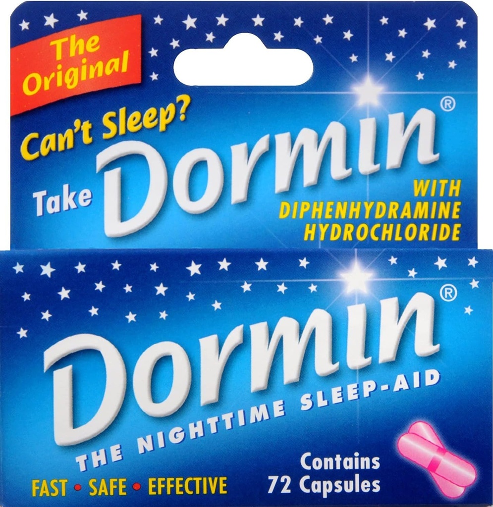 Dormin Nighttime Sleep-Aid - 72 Capsule, Confezione da 6