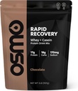Osmo Rapid Recovery - Whey & Micellar Casein Protein Powder Blend with Carbohydrates & Caffeine, All Natural Ingredients, Enables Muscle Repair & Boosts Glycogen Restoration - Chocolate, 22 Servings