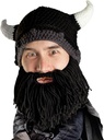 Beard Head Viking Looter - Casco originale in maglia e cuscinetto nero rimovibile