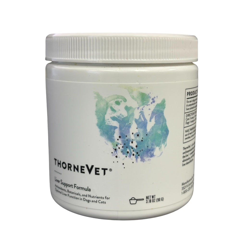 ThorneVET Liver Support Powder – Liver Support für kleine Tiere: Hunde & Katzen, 90 Scoops