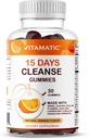 Vitamatic 15 Day Cleanse Gummis, Senna, Cascara, Psyllium, Flaxseed, Aloe Vera, Licorice, MCT, Probiotic