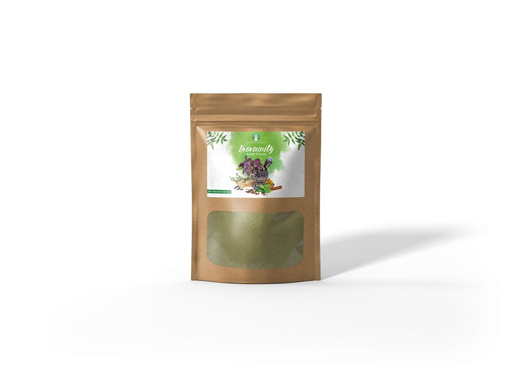 Immunité Kwath 100 Gm avec des herbes naturelles Giloy Ashwagandha Mulethi, Kadha, Kaadha 100 Gm