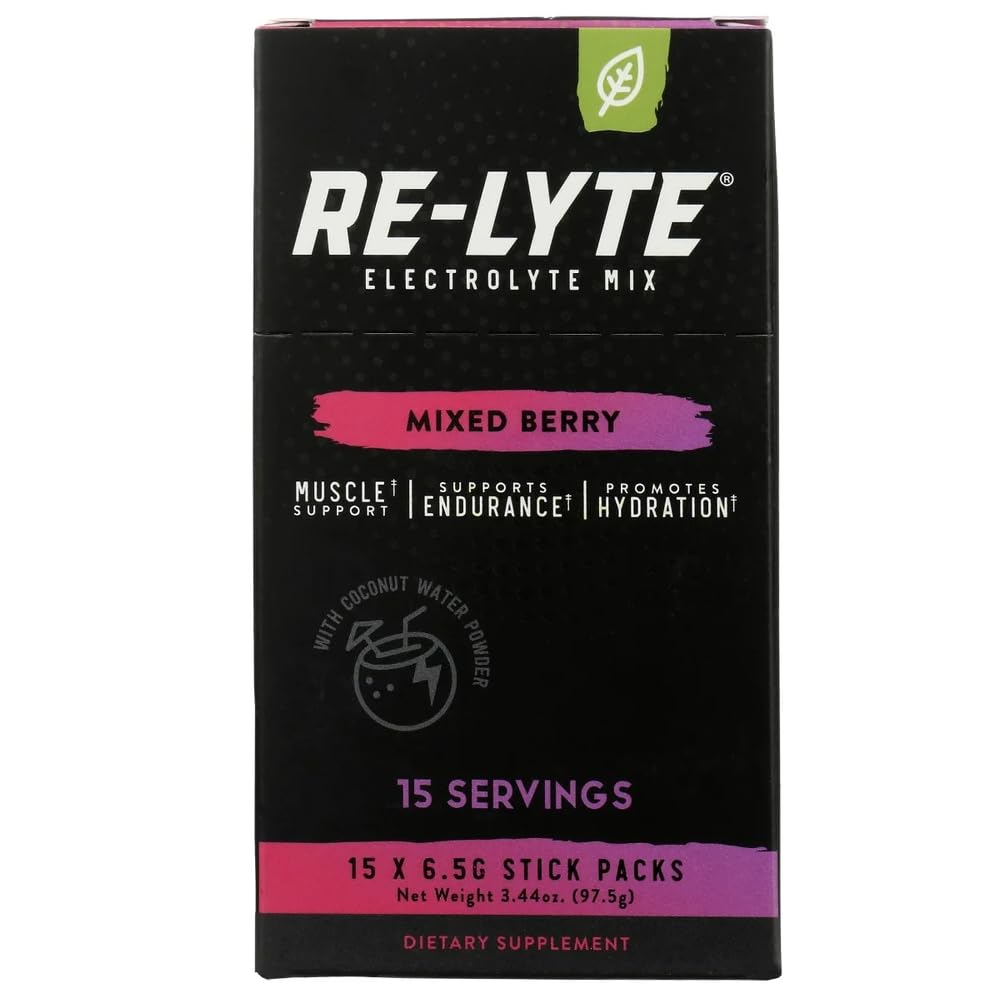 RELYTE Re-Lyte Elektrolyt Getränke Mixed Berry 15 Servierpakete 3.44 oz
