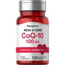 Piping Rock CoQ10 100mg | 120 Softgels | mit schwarzem Pfeffer Extrakt | Non-GMO, glutenfreie Ergänzung