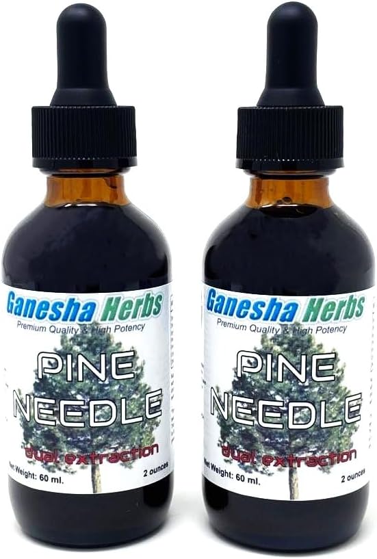 Aghi di pino Liquido Tintura Erboristeria Liquido Doppio Estratto Shikimic Acid - 2 Oz (2 Confezione)