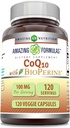 Formules étonnantes CoQ10 avec BioPerine 100 Mg.