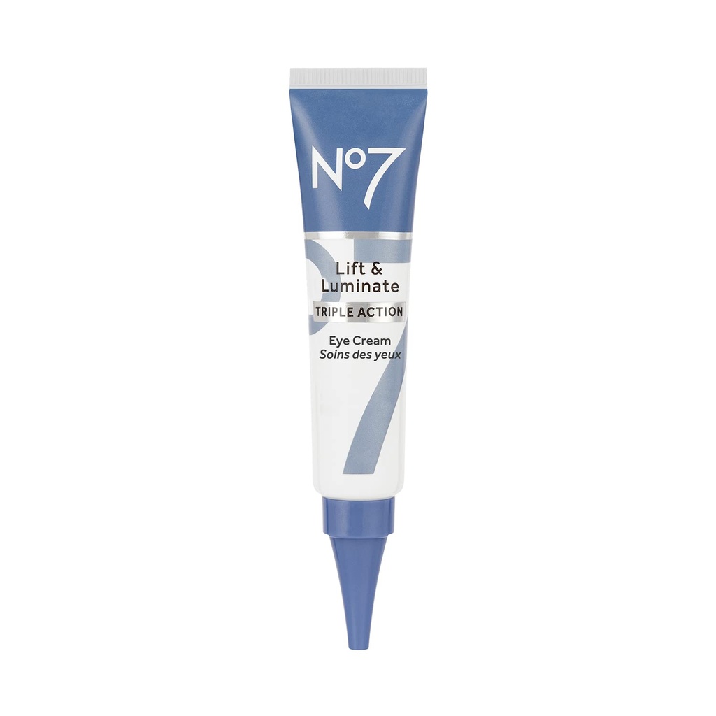 No7 Lift & Luminate Triple Action unter Augencreme - Dark Circles Under Eye Treatment mit Vitamin C & Collagen Peptide Technology - Hilft, Puffiness, Taschen und die Aussehen von Falten zu reduzieren (0,5 Oz)