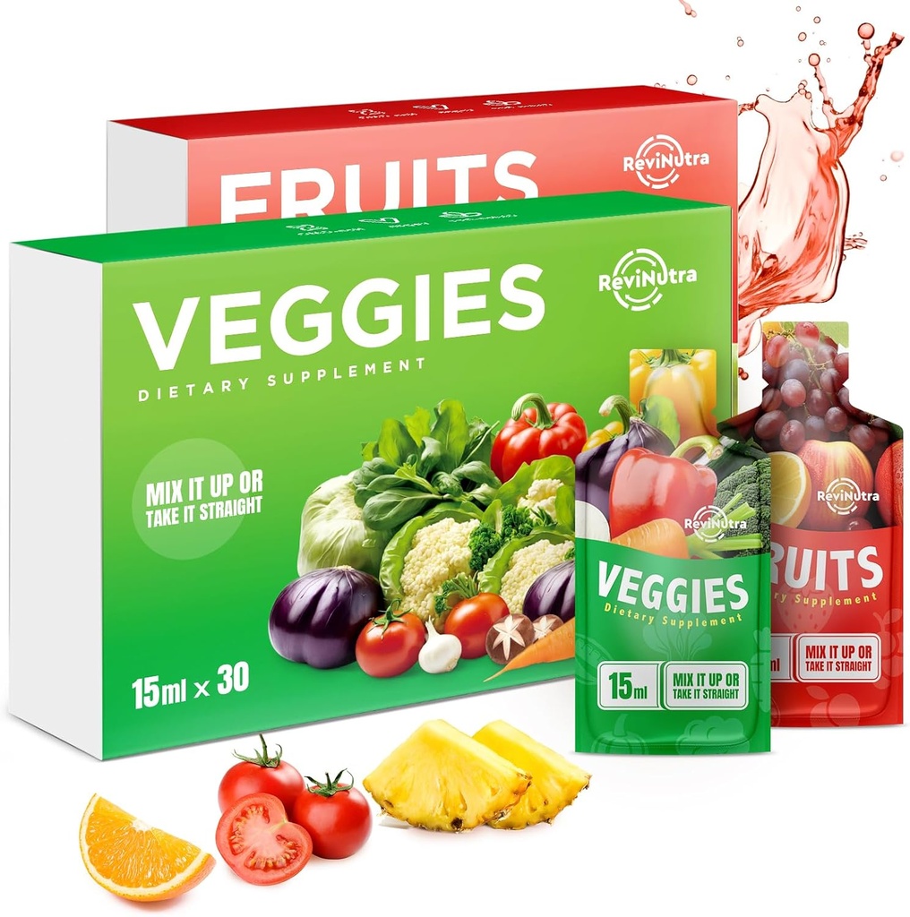 Integratore di frutta e verdura - 60 Pouches Superfoods & Super Greens per adulti e bambini