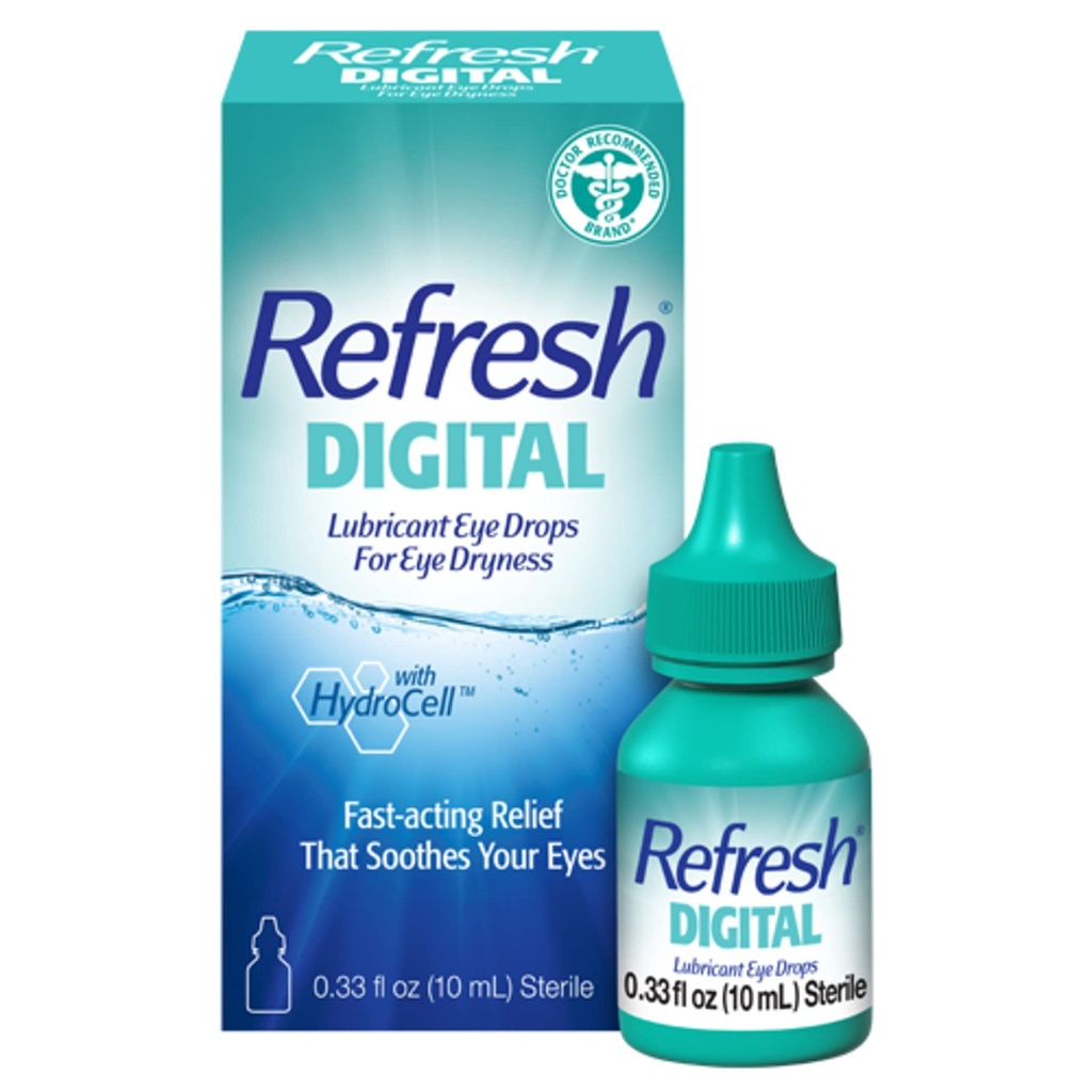 Refresh Digital Lubricant Eye Drops, 0.33 Fl Oz (Pack von 1)