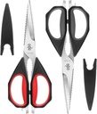 LIVINGO Küchenscheren, 2 Packung 9.25" Utility All Purpose Poultry Shears Heavy Duty Geschirrspüler Safe, Kommen Sie Apart Sharp Edelstahl Kochen Lebensmittel Scheren für Schneiden Fleisch, Huhn, Gemüse, Fisch