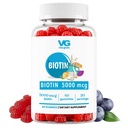 VITA GLOBE Biotin Gummies 5.000 mcg – Supporto per capelli ad alta resistenza, pelle e chiodi – Aroma di bacche miste, Vegan, Vitamine non gommose per donne e uomini – 40 Conte (Pack of 1)
