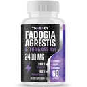 2400mg Fadogia Agrestis Tongkat Ali Supplemento - Fadogia Agrestis 1400mg & Tongkat Ali 1000mg Ultra Blend, Massima resistenza, Massa muscolare e prestazioni atletiche, 60 Softgels